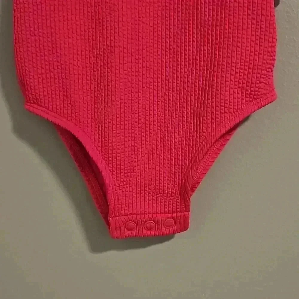 Carter's  solid pink girls bathing suit - Picture 3 of 8